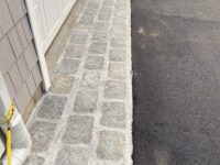 Finished Driveway/Garage Cobblestone Apron