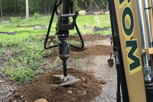 Mechanical digging for large tree installation