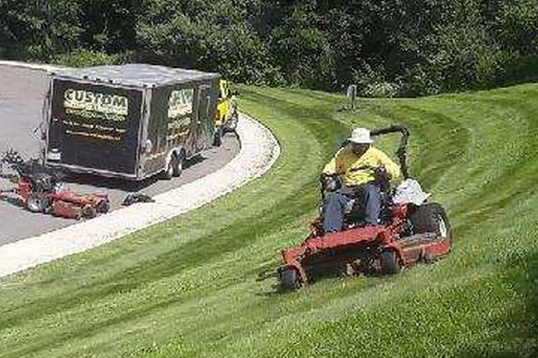 Large commercial grade equipment for professional commercial mowing